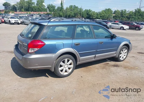 2008 Subaru Outback 2.5I/2.5I L.l. Bean Edition from USA, damaged, VIN 4S4BP61C887323923